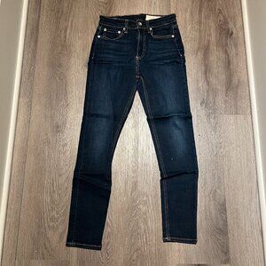 Rag & Bone Nina High Rise Ankle Skinny - Blue